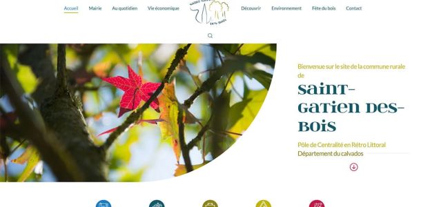 Site web de Saint Gatien des Bois par l'agence de communication WSF